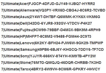 Win7激活密钥|Windows7旗舰版激活密钥