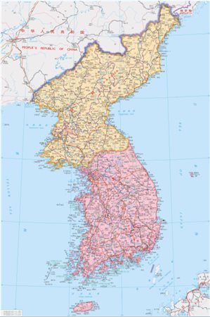 88 最新韩国地图高清中文版; 韩国地图中文版; 韩国地图