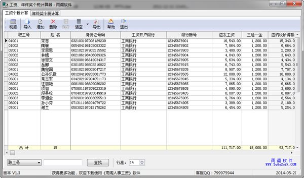 年终奖个人所得税计算器|年终奖金个人所得税