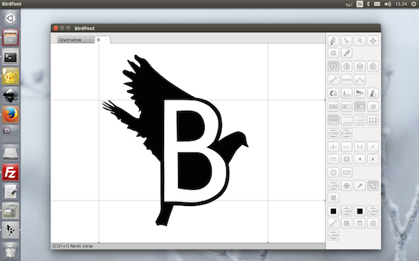 Birdfont字体编辑器