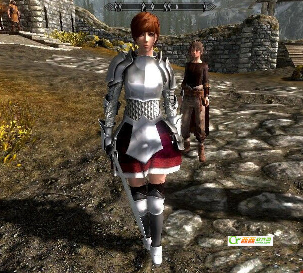 上古卷轴5盔甲mod|上古卷轴5女性盔甲MOD 绿