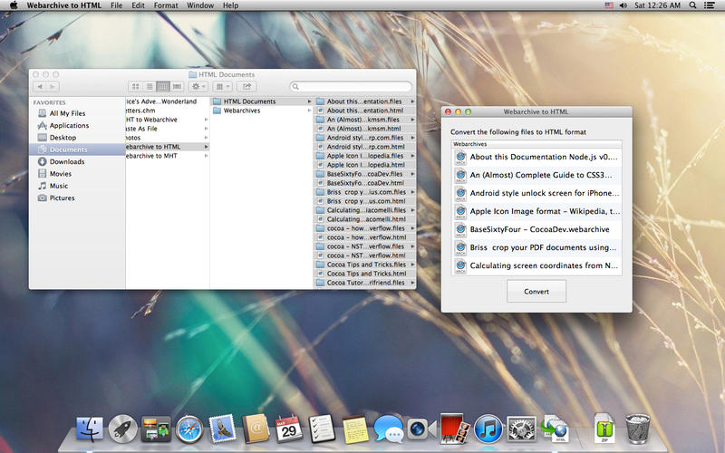 Webarchive to HTML Mac