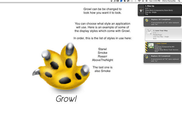 Growl mac版