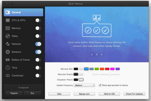 iStat Menus for mac