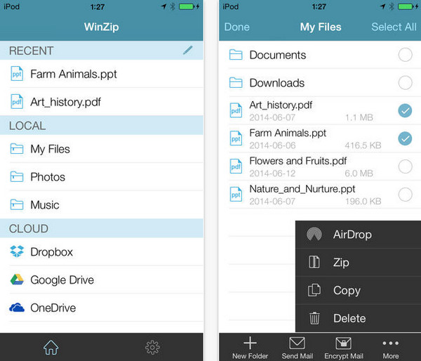 WinZip iPhone版