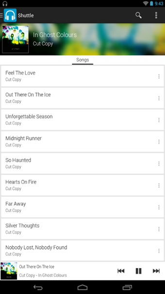 Shuttle Music Player
