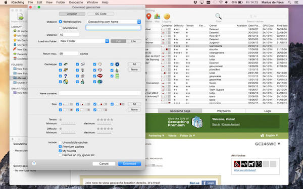 iCaching mac
