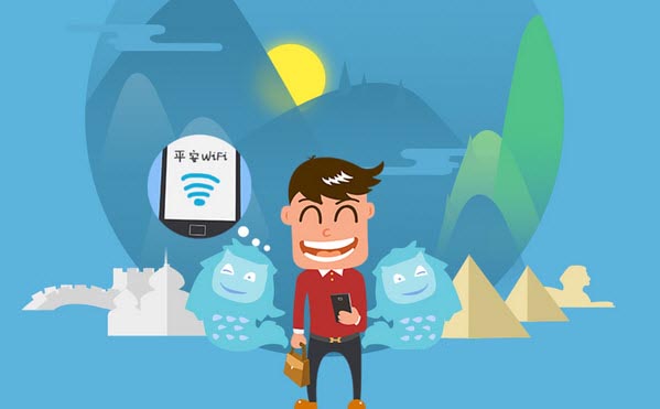平安WiFi整合了国内三大通信运营商和20多家专业WiFi提供商的无线网络,国内热点超过1000万个,覆盖全国各大中城市商场、火车站、机场、电影院、地铁、咖啡馆和公交车、码头、巴士等公共场所; 境外将在3月底覆盖全球15个主流机场,布置2万个热点。用户只需一次注册,即可在WiFi热点覆盖的场所,自动识别并连接无线信号。 针对公共WiFi的安全问题,戎国强表示,平安WiFi覆盖的热点整合了各正规运营商及商用WiFi,对数据传输进行加密,充分保证接入热点的安全。此外,平安WiFi会通过ARP检测、DNS检测,