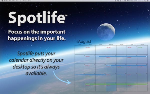 mac桌面日历下载|Spotlife日历软件 V2.0 Mac版