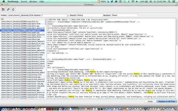 Textsweep