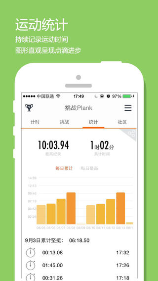 挑战plank app