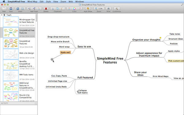 SimpleMind Free Mac版