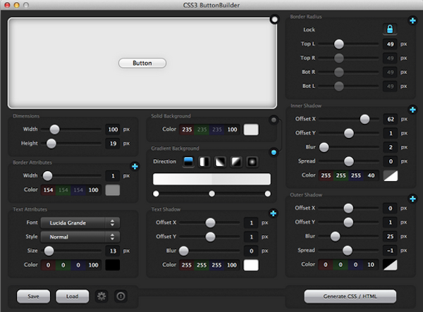 css3 buttonbuilder mac版 css3 buttonbuilder for mac v1.0 官方版