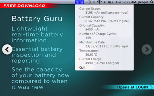 Battery Guru mac