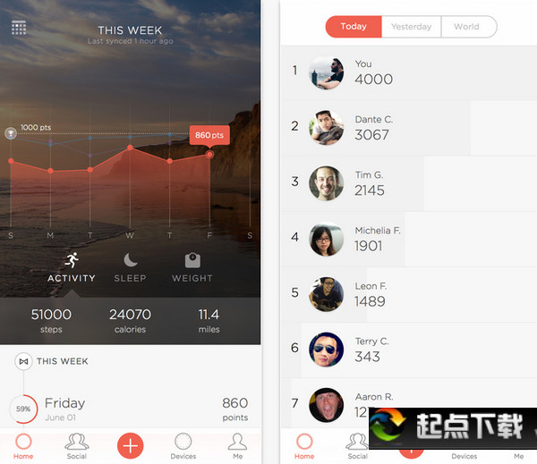 Misfit app