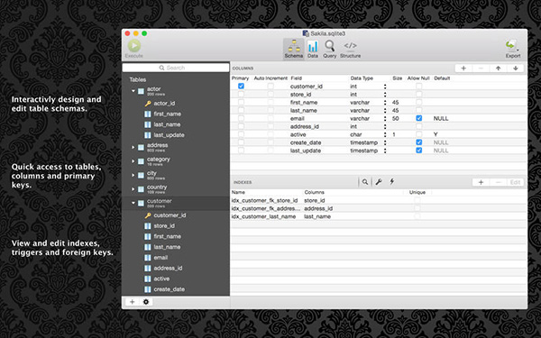 sqlpro for sqlite