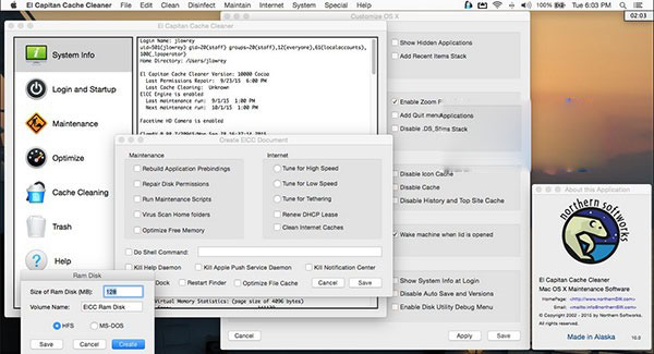 El Capitan Cache Cleaner
