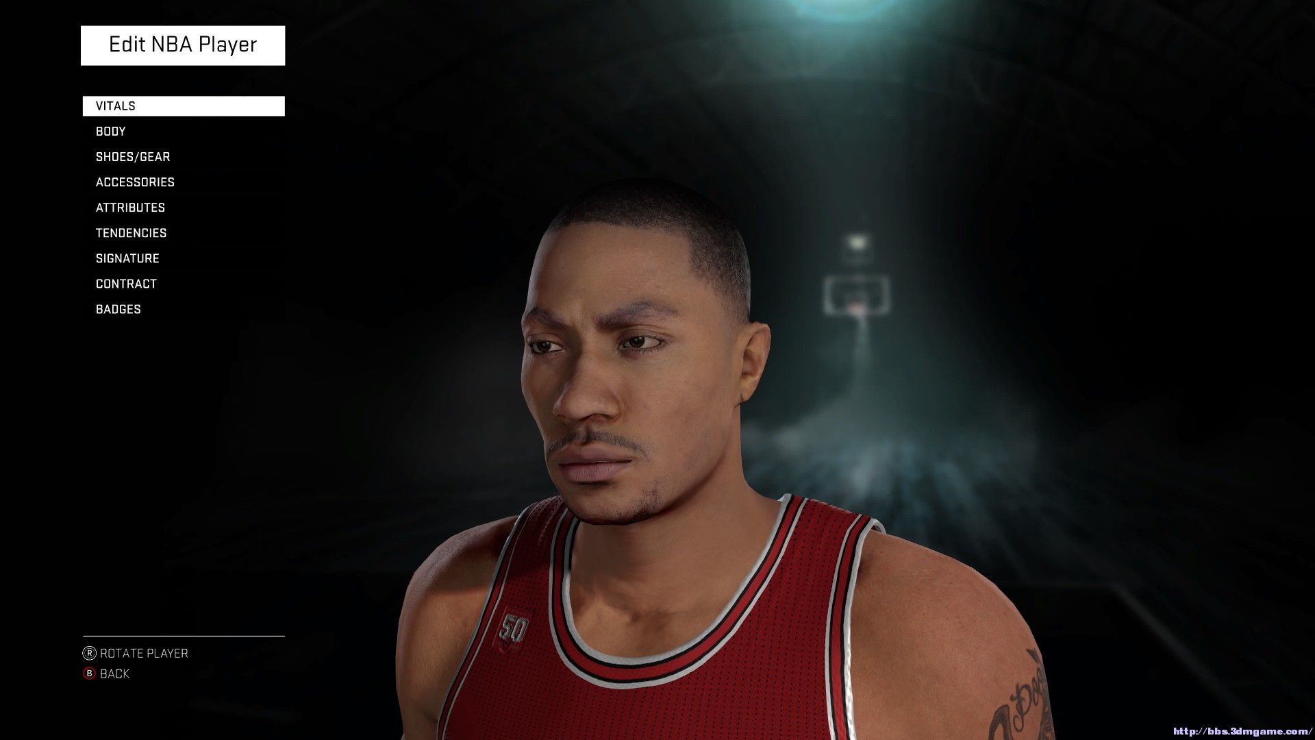 NBA2K16罗斯寸头面补