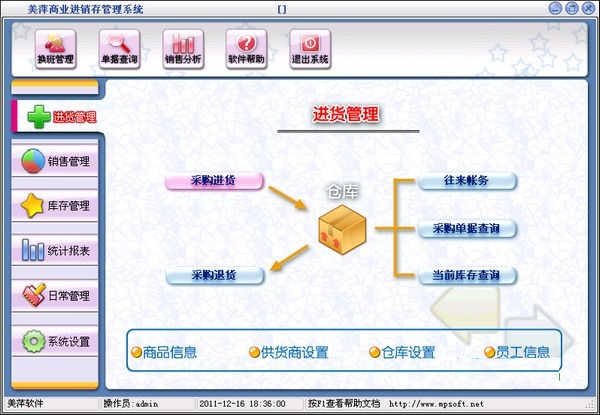 美萍商业进销存管理系统