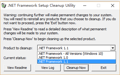 NET Framework清理工具