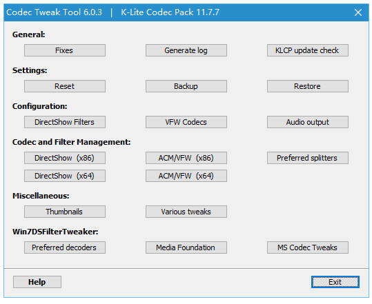 K-Lite Codec Pack