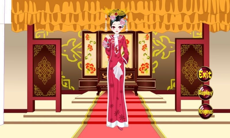 美女换古装