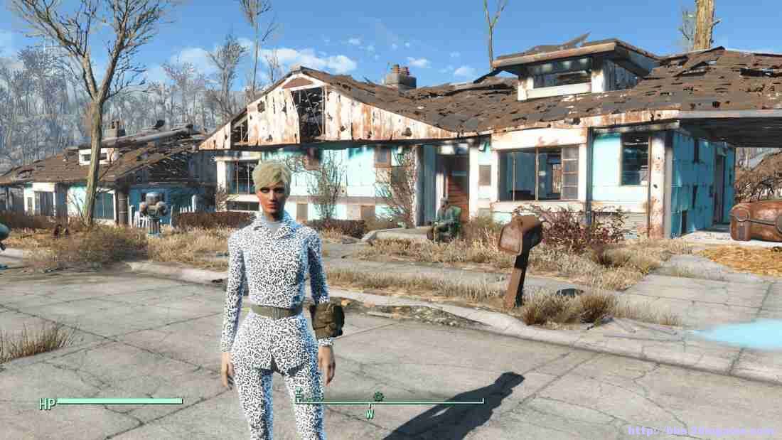 辐射4白色斑点军服mod