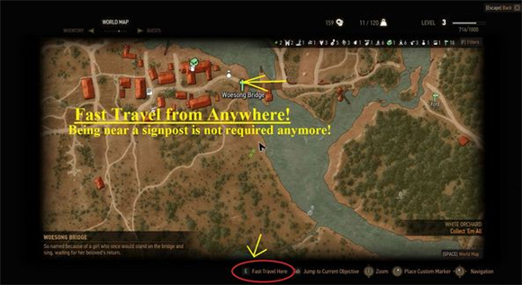 巫师3狂猎快速旅行MOD