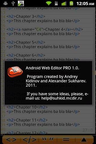 Android Web Editor Lite