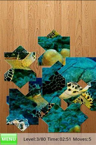 海洋生物拼图游戏