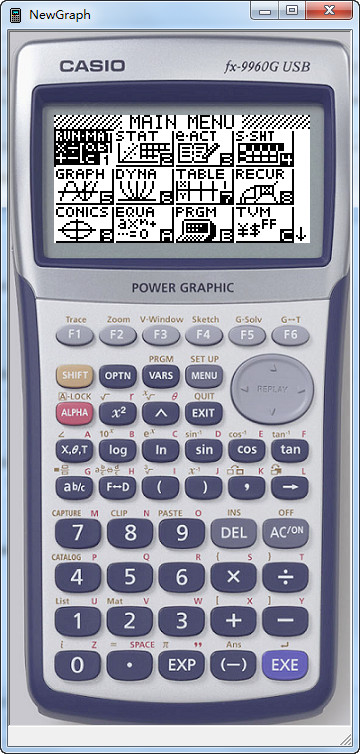 卡西欧FX9860G/FX9960G计算器模拟器