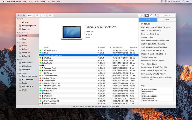 Network Radar mac