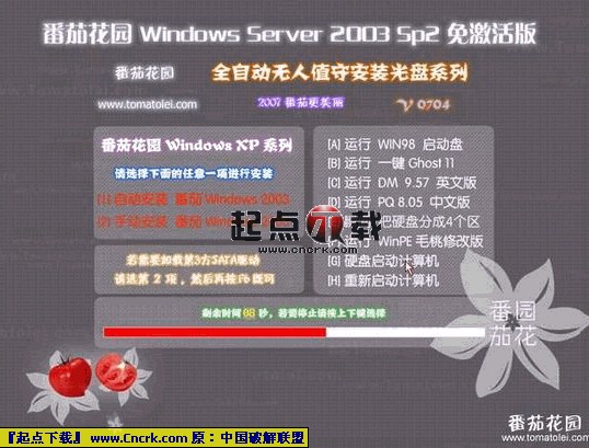番茄花园Windows Server 2003 SP2