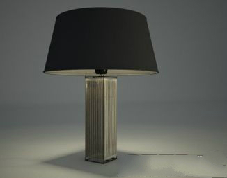 复古金属柱台灯3d模型