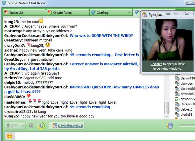 camfrog video chat