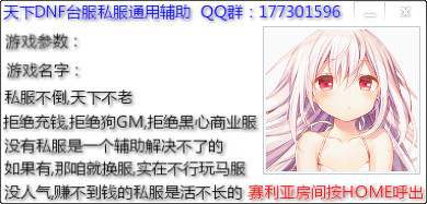 dnf台服通用辅助