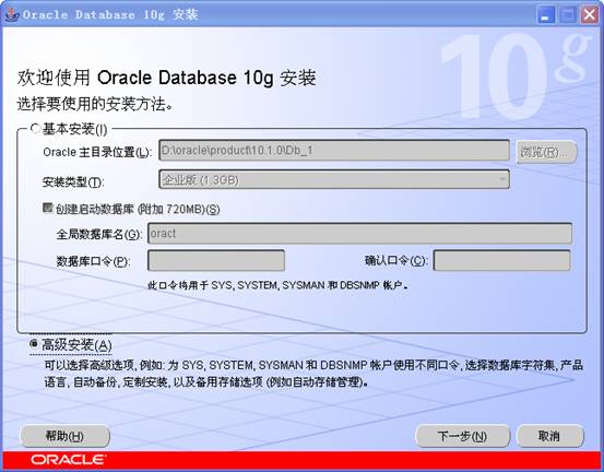 oracle 10g