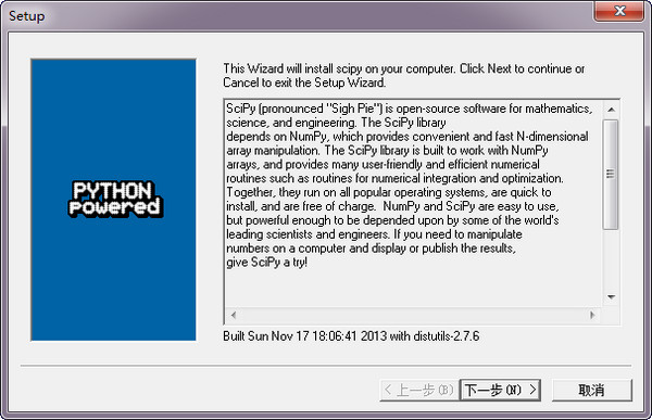 scipy windows