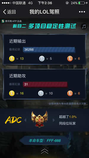 我的lol驾照生成器