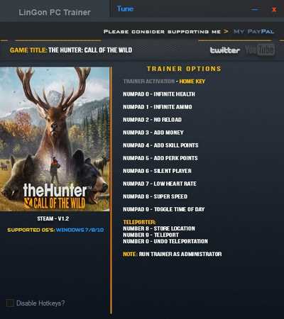 猎人野性的呼唤修改器