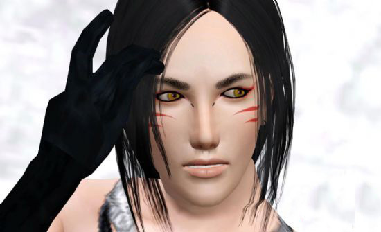 模拟人生3狐妖面部化妆mod