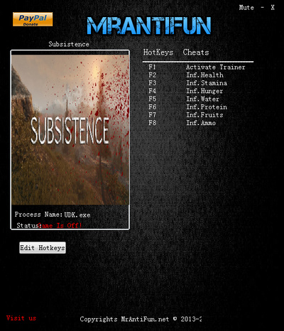 Subsistence修改器