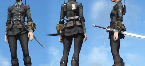 辐射4明日香军官制服MOD