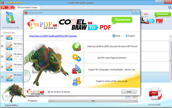 coreldraw转换PDF