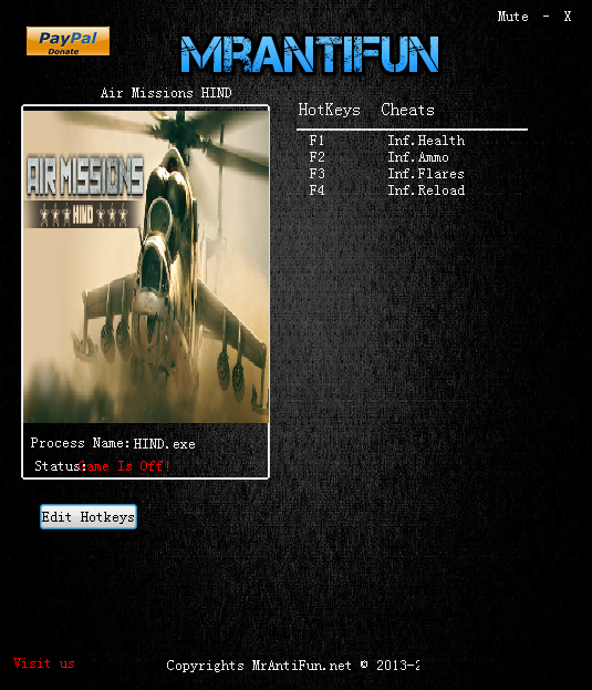空中任务雄鹿直升机四项修改器 免费版