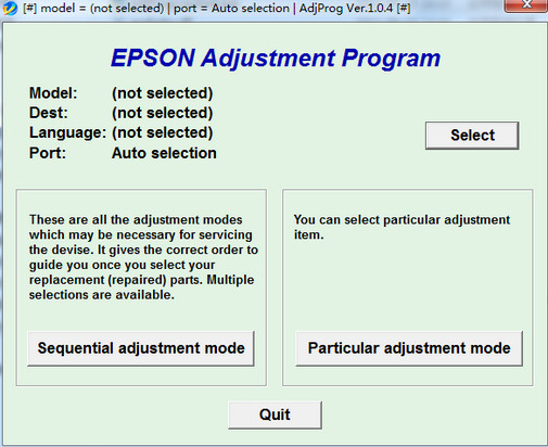 爱普生me350清零软件