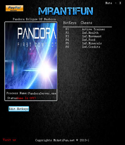 潘多拉第一次接触修改器