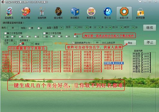 周易起名大师软件