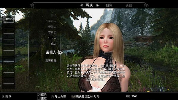 上古卷轴5诺德人金发萌妹