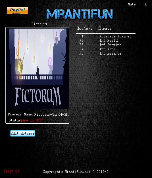 Fictorum四项修改器 免费版